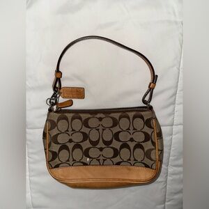 Coach Signature Monogram Vintage Mini Handbag